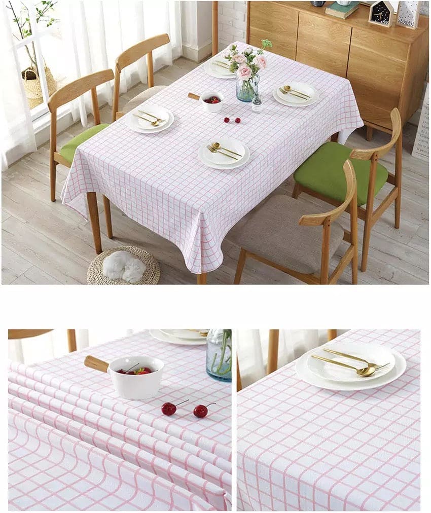 Woven Table Cloth, Waterproof Oilproof Dining Table Cloth, Kitchen Decorative Rectangular Coffee Cuisine Party Table Cover, Simple Square Pattern Table Cloth, Classic Plaid Rectangle Table Cloth For Dinning, Dinner, Party Woven Table Cloth, Waterproof Oilproof Dining Table Cloth, Kitchen Decorative Rectangular Coffee Cuisine Party Table Cover, Simple Square Pattern Table Cloth, Classic Plaid Rectangle Table Cloth For Dinning, Dinner, Party